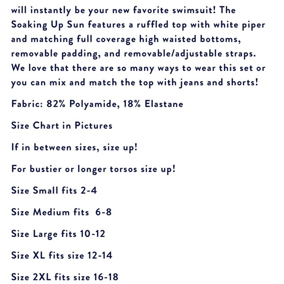 Jess Lea Ruffle Bathing Suit *NEW WITH TAGS* - Picture 3 of 3